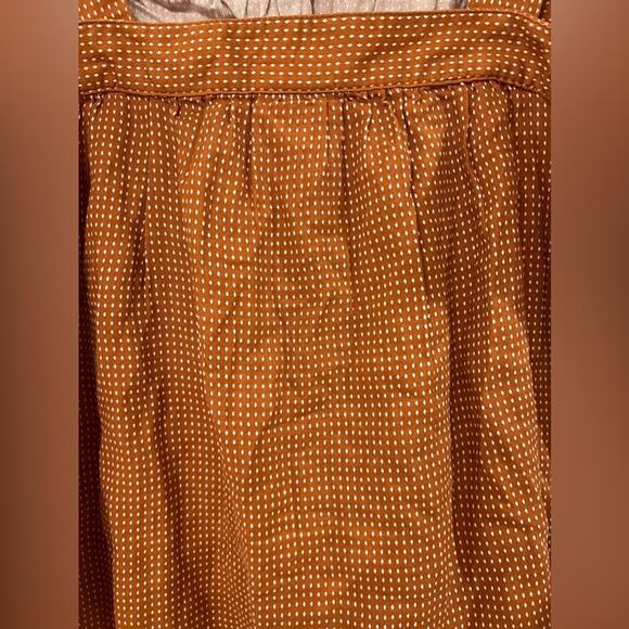 ANA Burnt Orange Cotton Polka Dot Tank Top Size Large - Picture 9 of 11